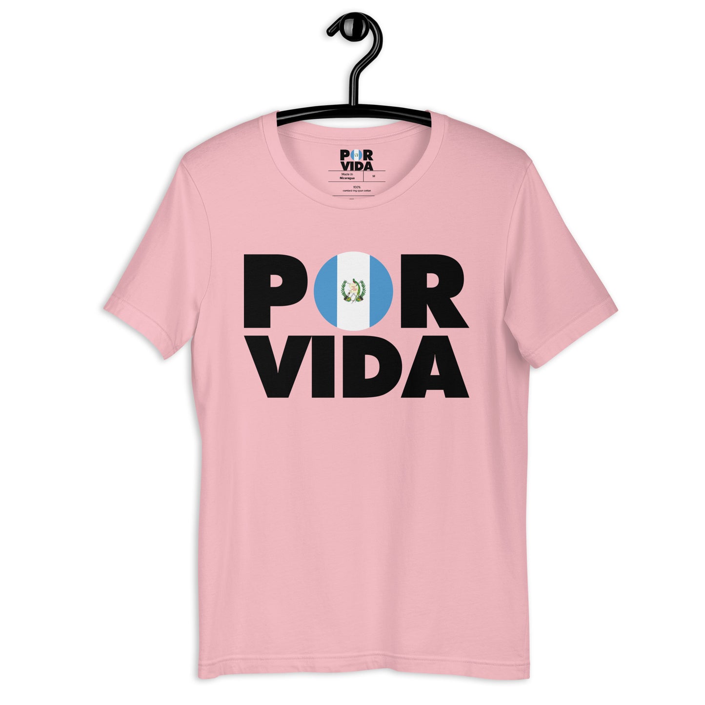 Guatemala POR VIDA (Black Text) Unisex t-shirt