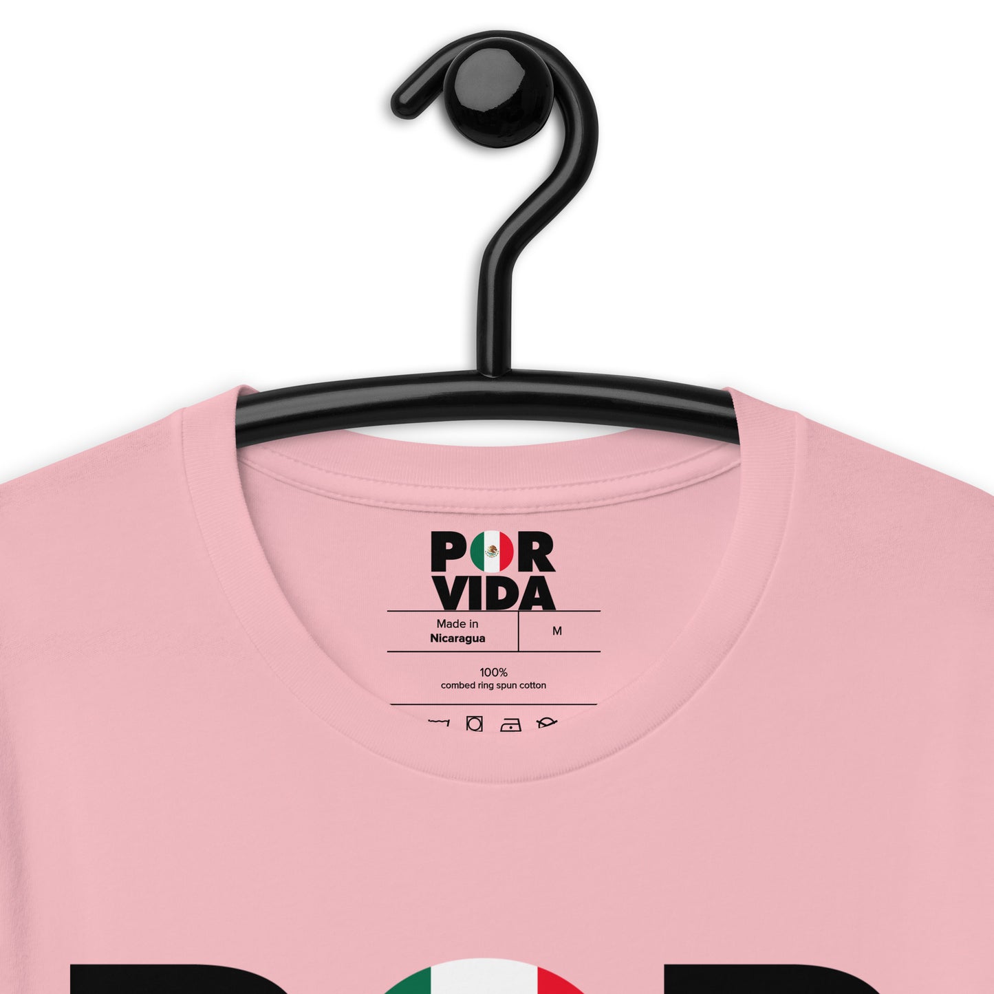 POR VIDA Mexico (Black Text) Unisex t-shirt