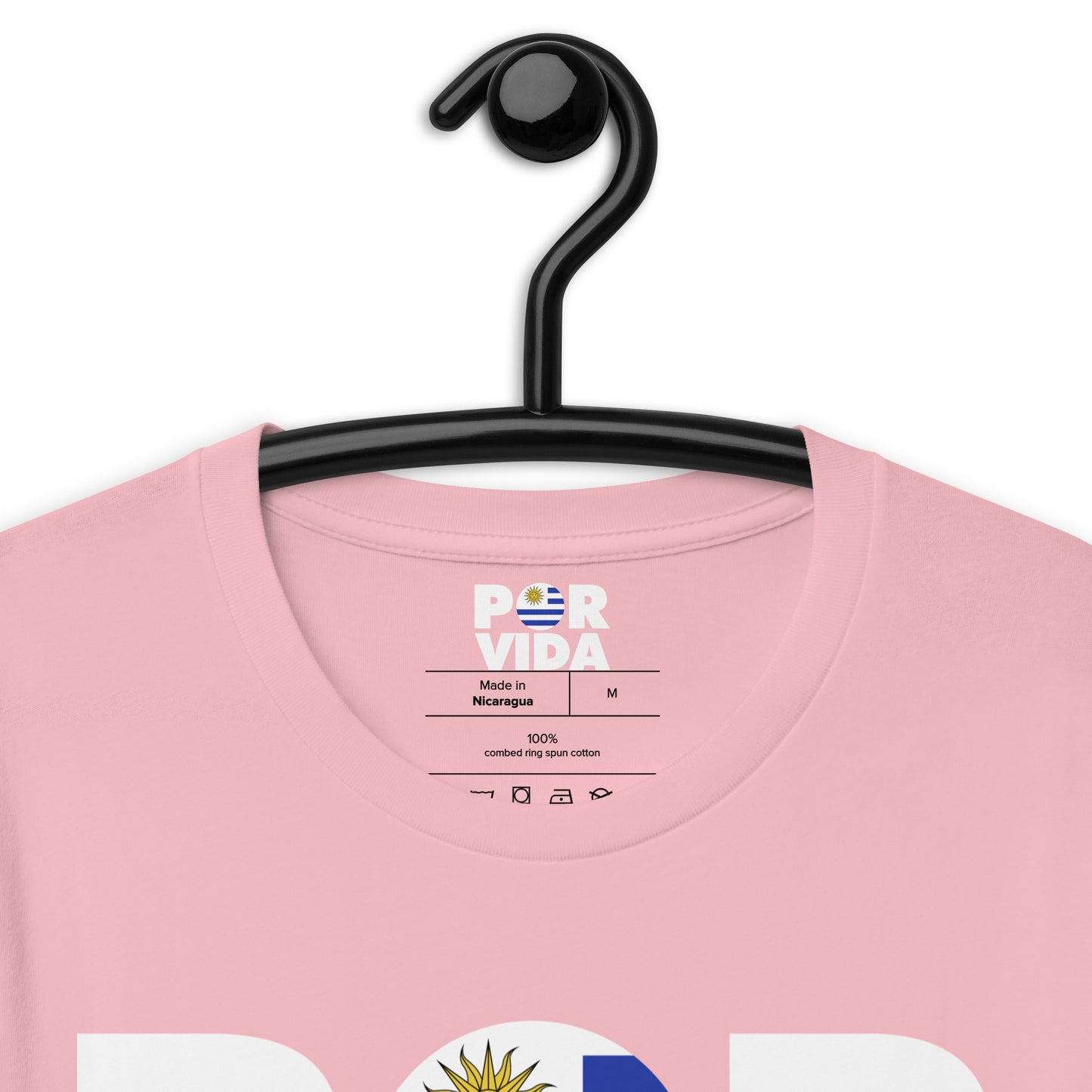 Uruguay POR VIDA (White Text) Unisex t-shirt