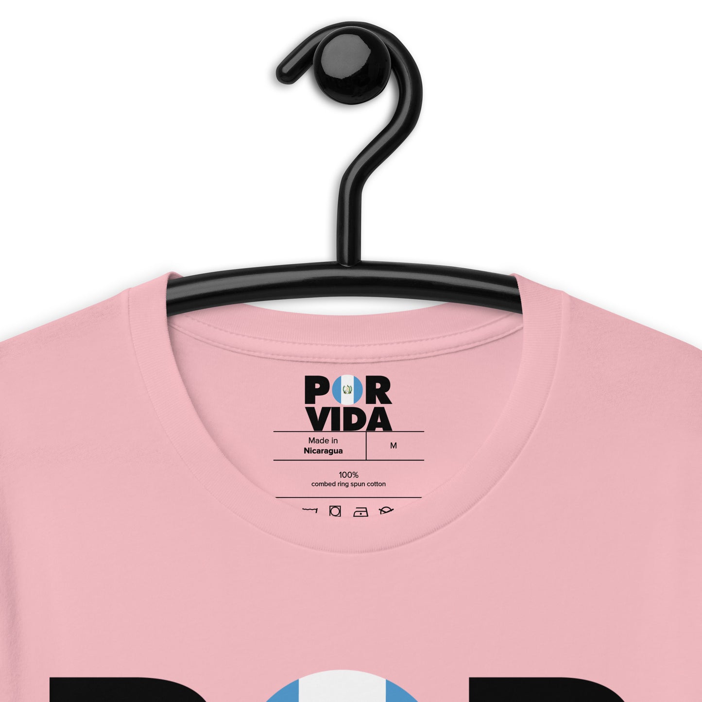 Guatemala POR VIDA (Black Text) Unisex t-shirt