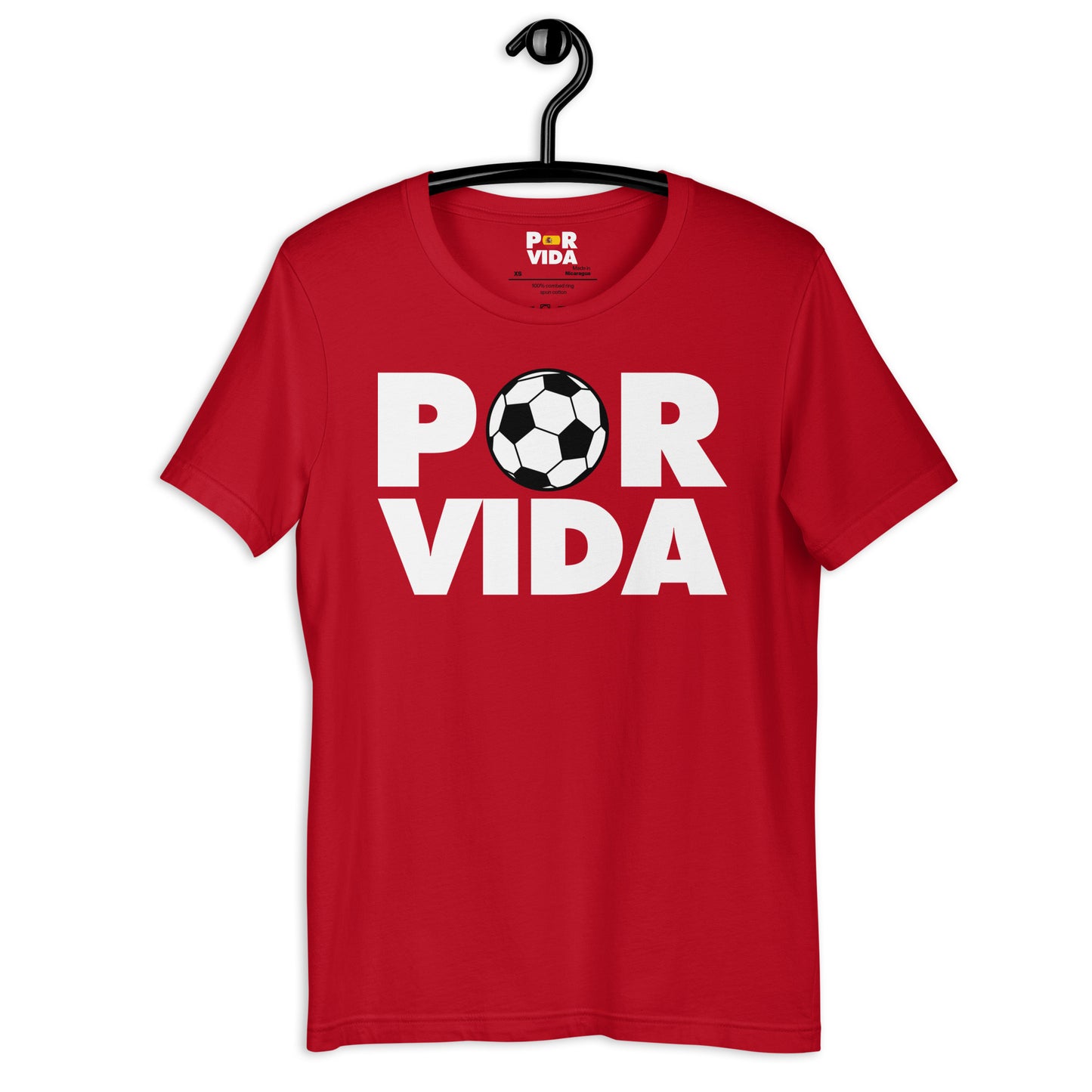 Spain POR VIDA Futbol Unisex t-shirt