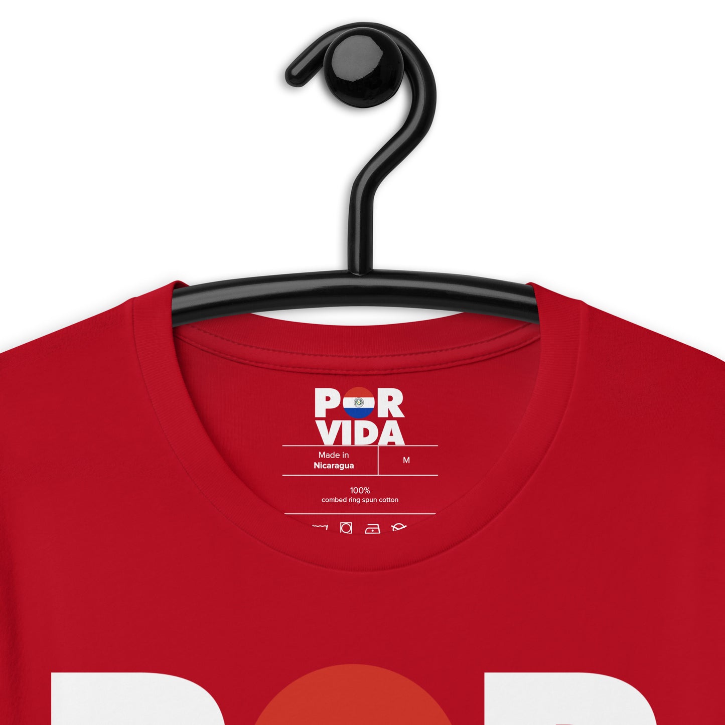 Paraguay POR VIDA (White Text) Unisex t-shirt