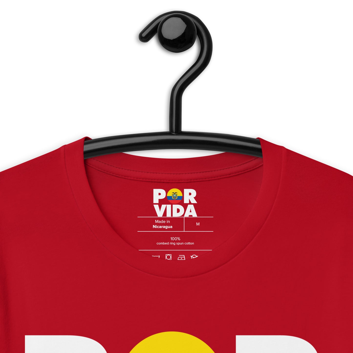 Ecuador POR VIDA (White Text) Unisex t-shirt