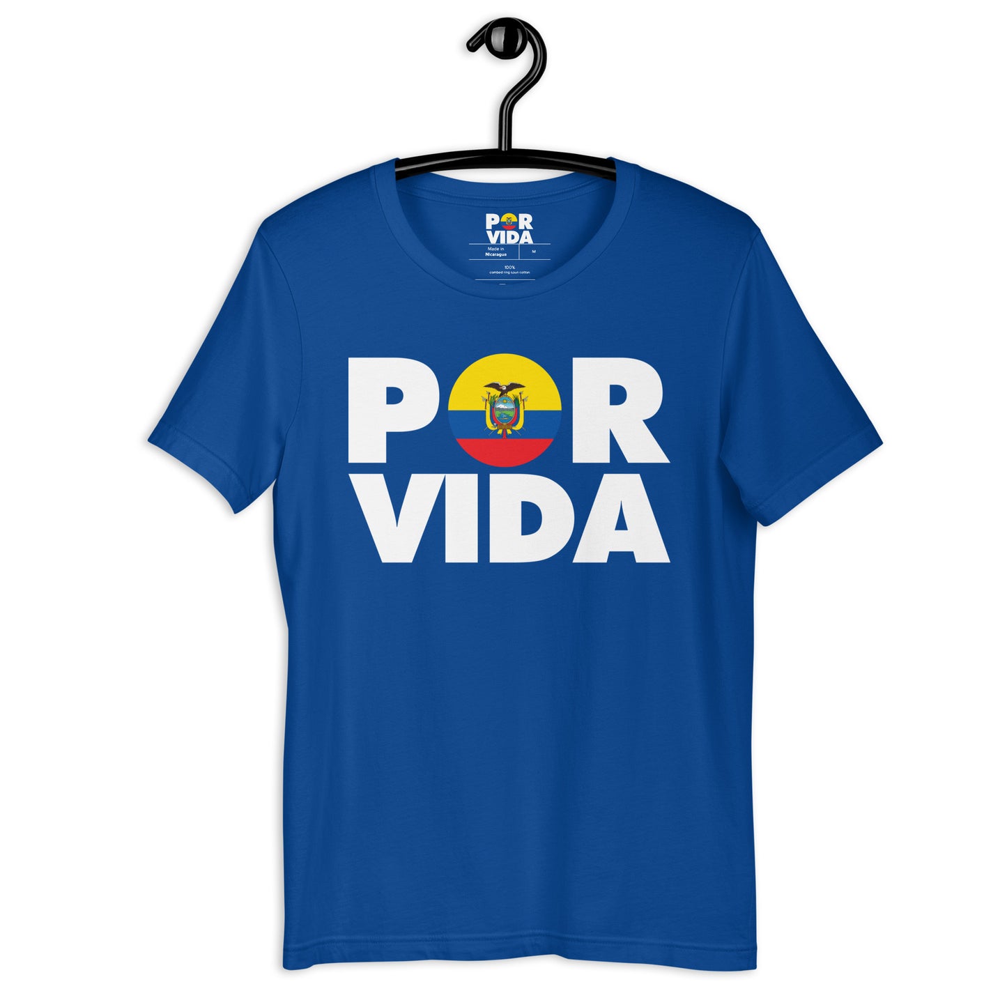 Ecuador POR VIDA (White Text) Unisex t-shirt
