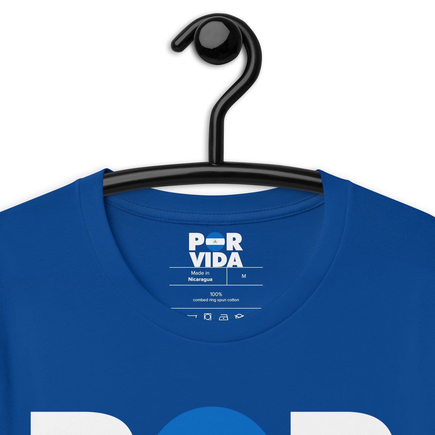 Nicaragua POR VIDA (White Text) Unisex t-shirt