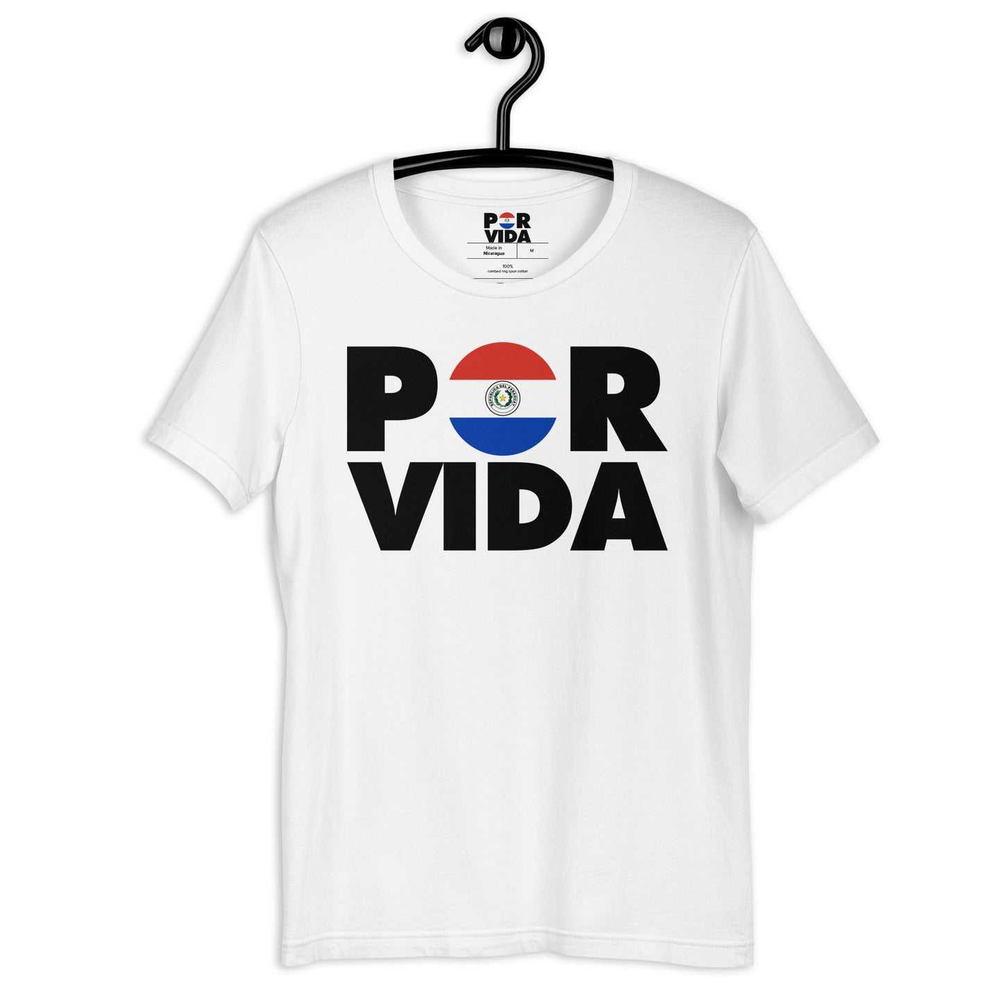 Paraguay POR VIDA (Black Text) Unisex t-shirt