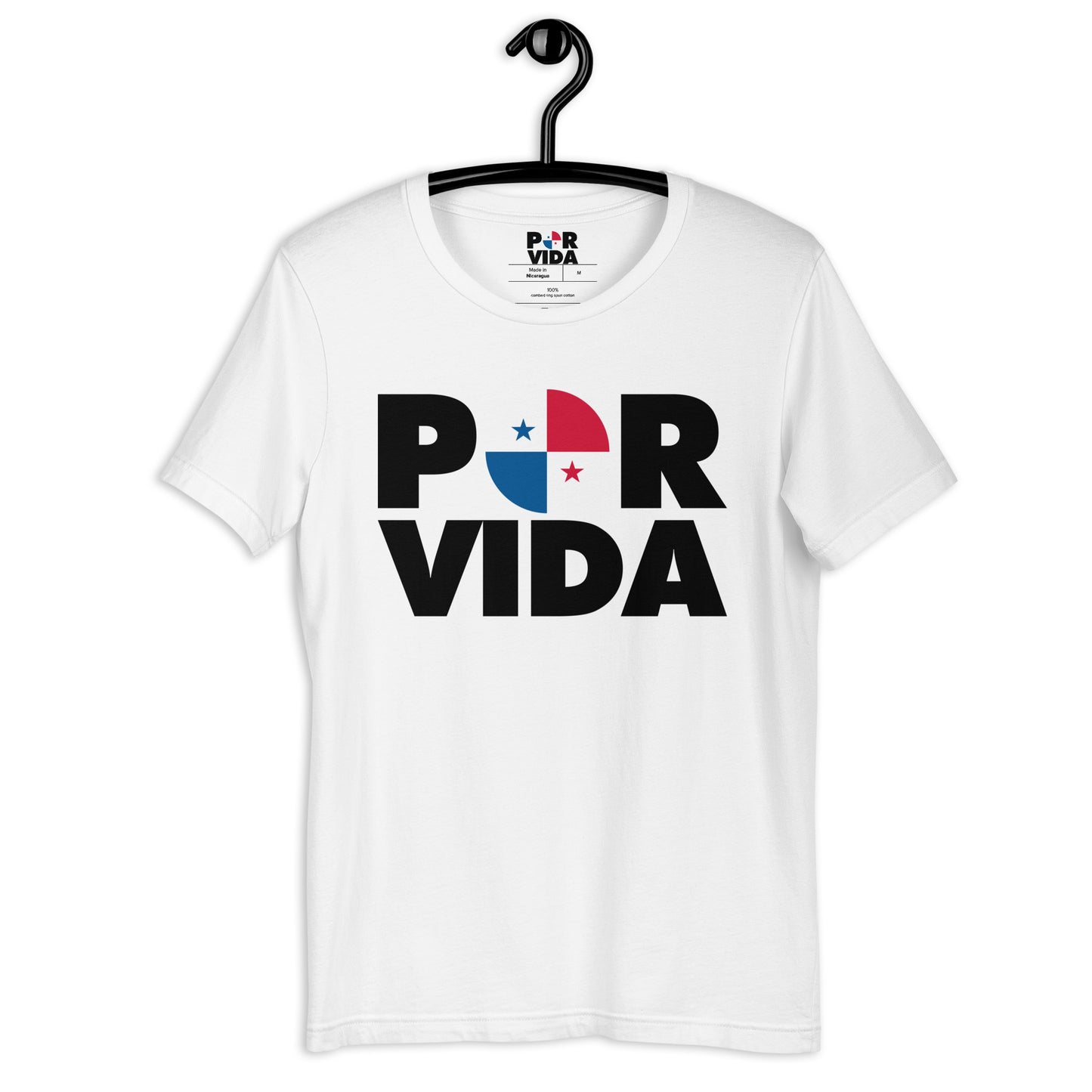 Panama POR VIDA (Black Text) Unisex t-shirt