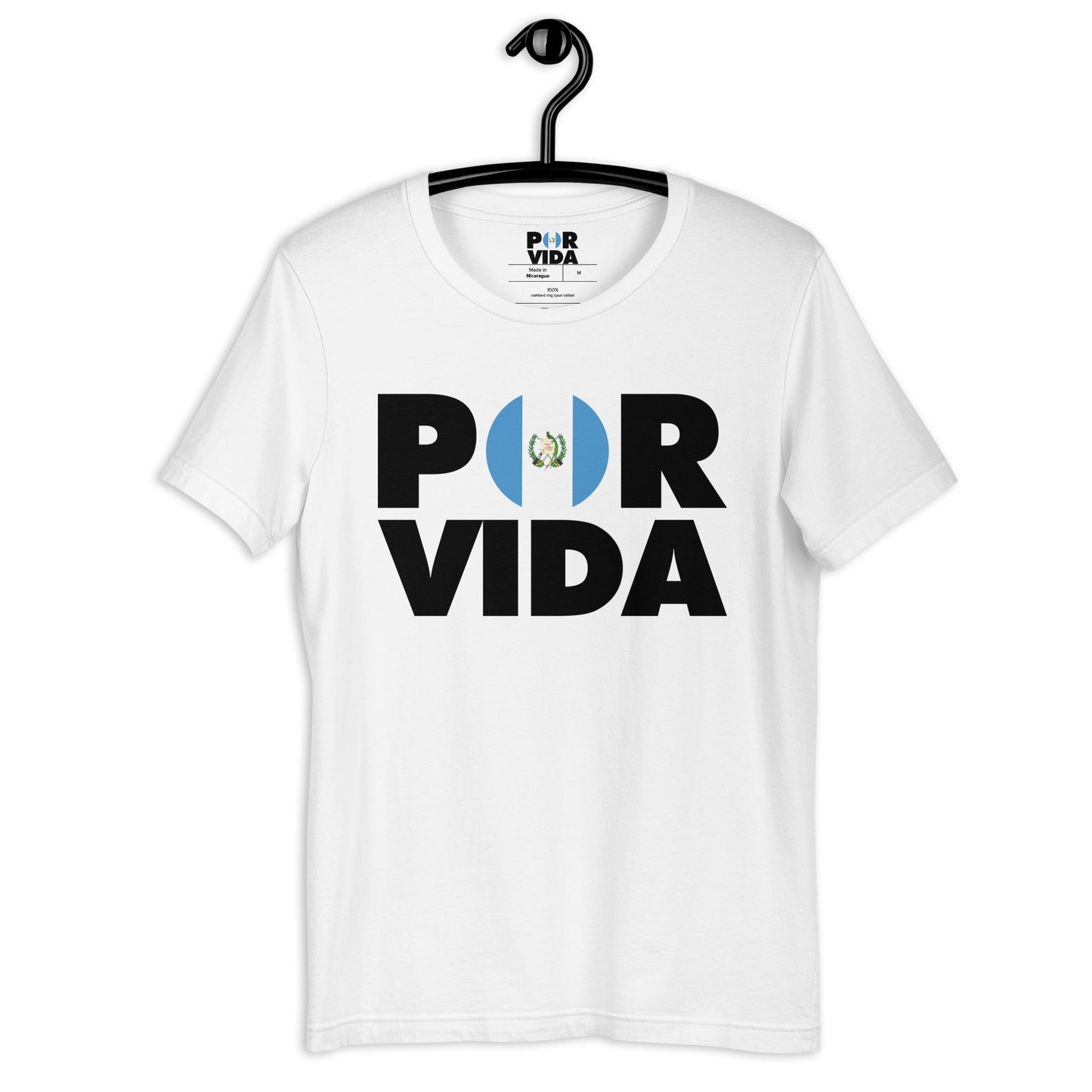 Guatemala POR VIDA (Black Text) Unisex t-shirt
