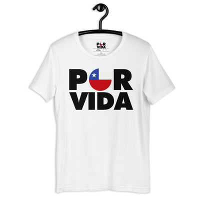 Chile POR VIDA (Black Text) Unisex t-shirt