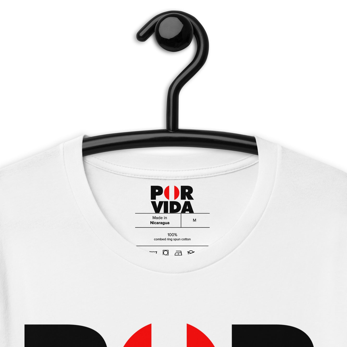Peru POR VIDA (Black Text) Unisex t-shirt