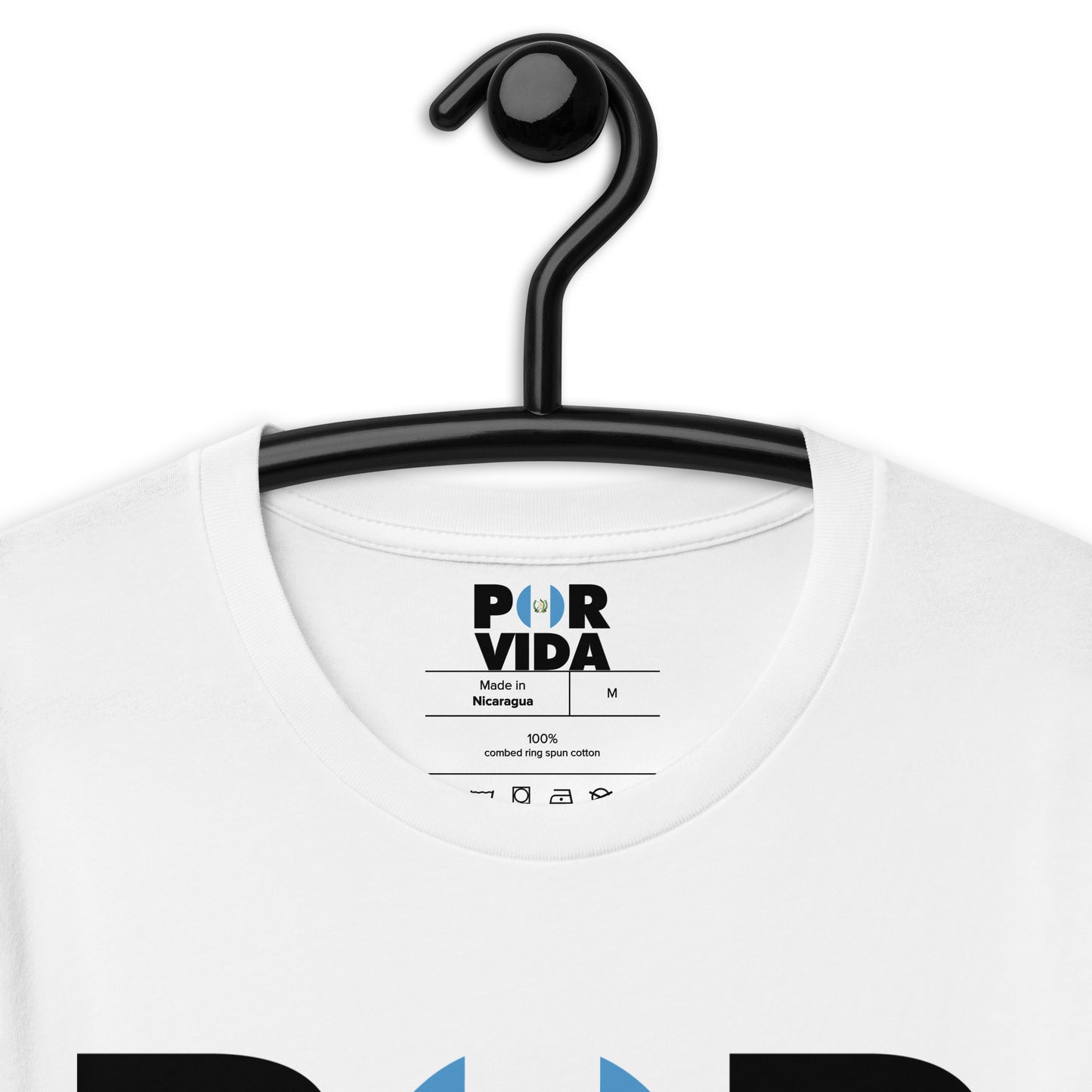 Guatemala POR VIDA (Black Text) Unisex t-shirt