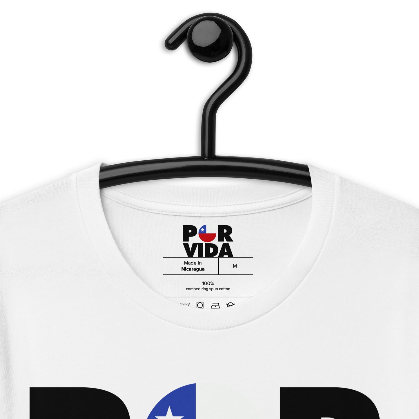 Chile POR VIDA (Black Text) Unisex t-shirt