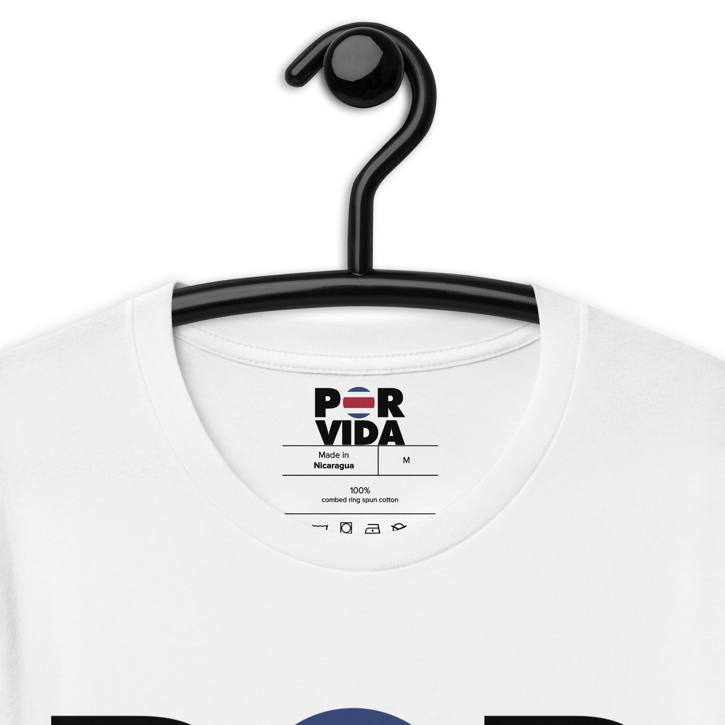 Costa Rica (Black Text) Unisex t-shirt