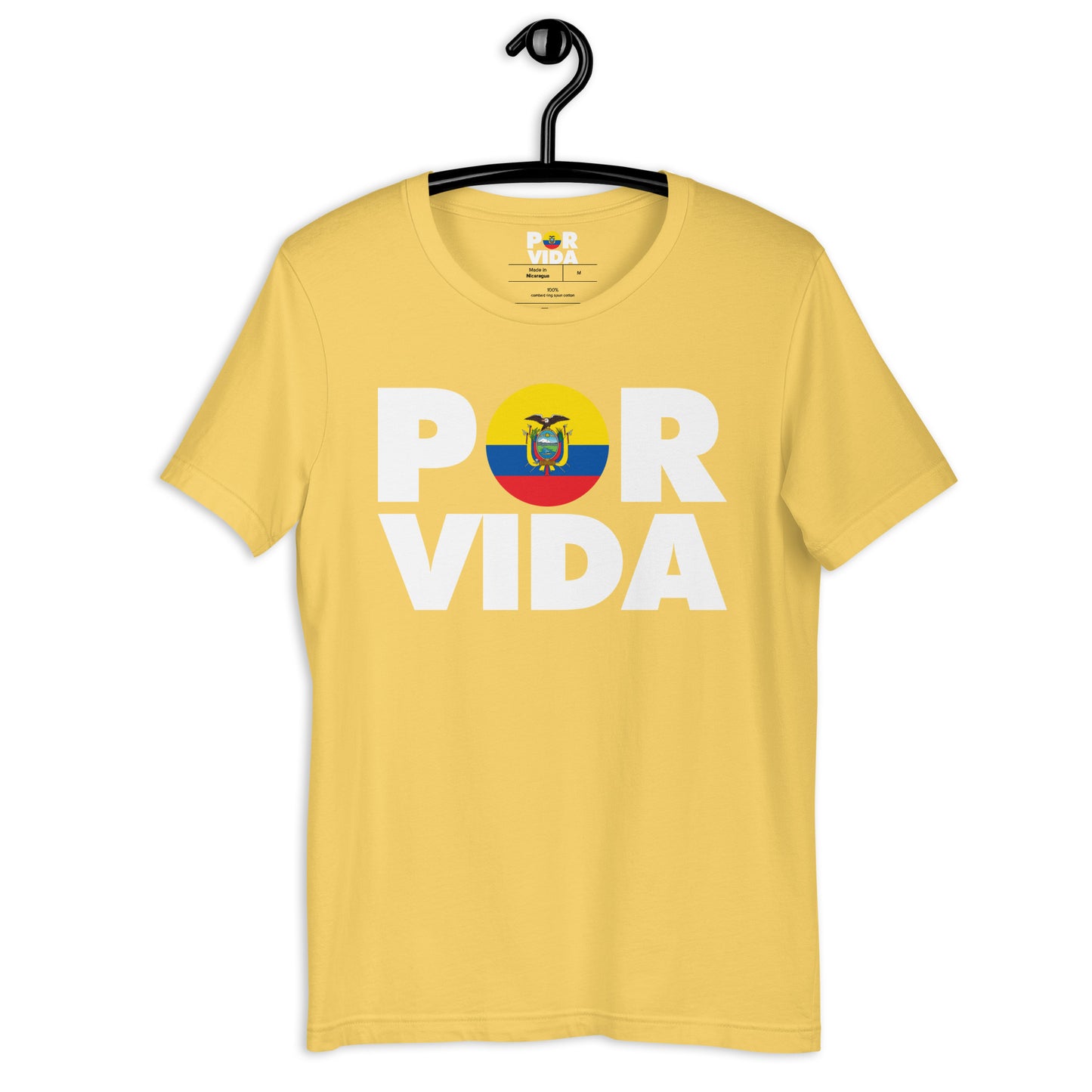 Ecuador POR VIDA (White Text) Unisex t-shirt