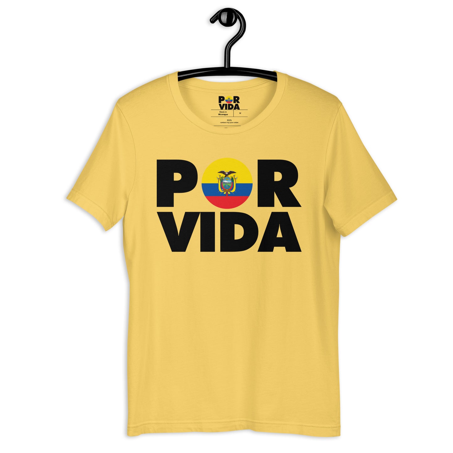 Ecuador POR VIDA (Black Text) Unisex t-shirt