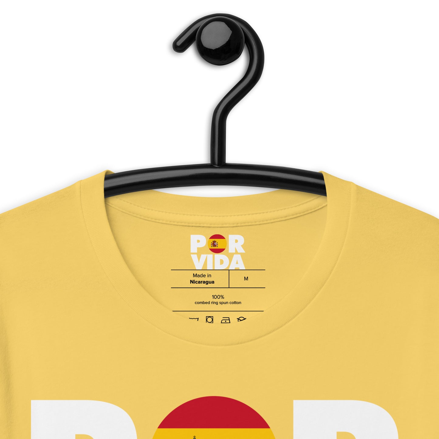 POR VIDA SPAIN (White Text) Unisex t-shirt