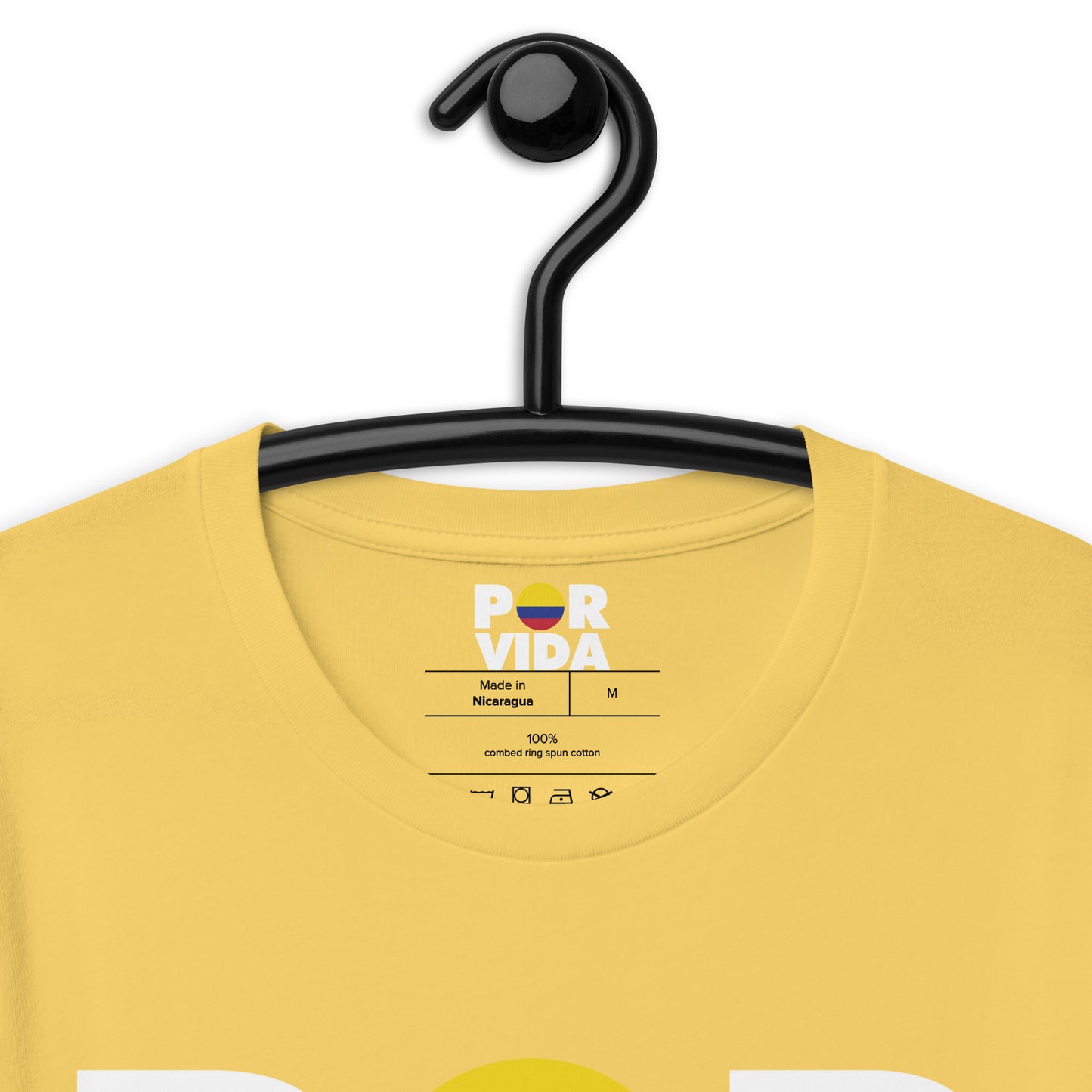 POR VIDA Colombia (White Text) Unisex t-shirt