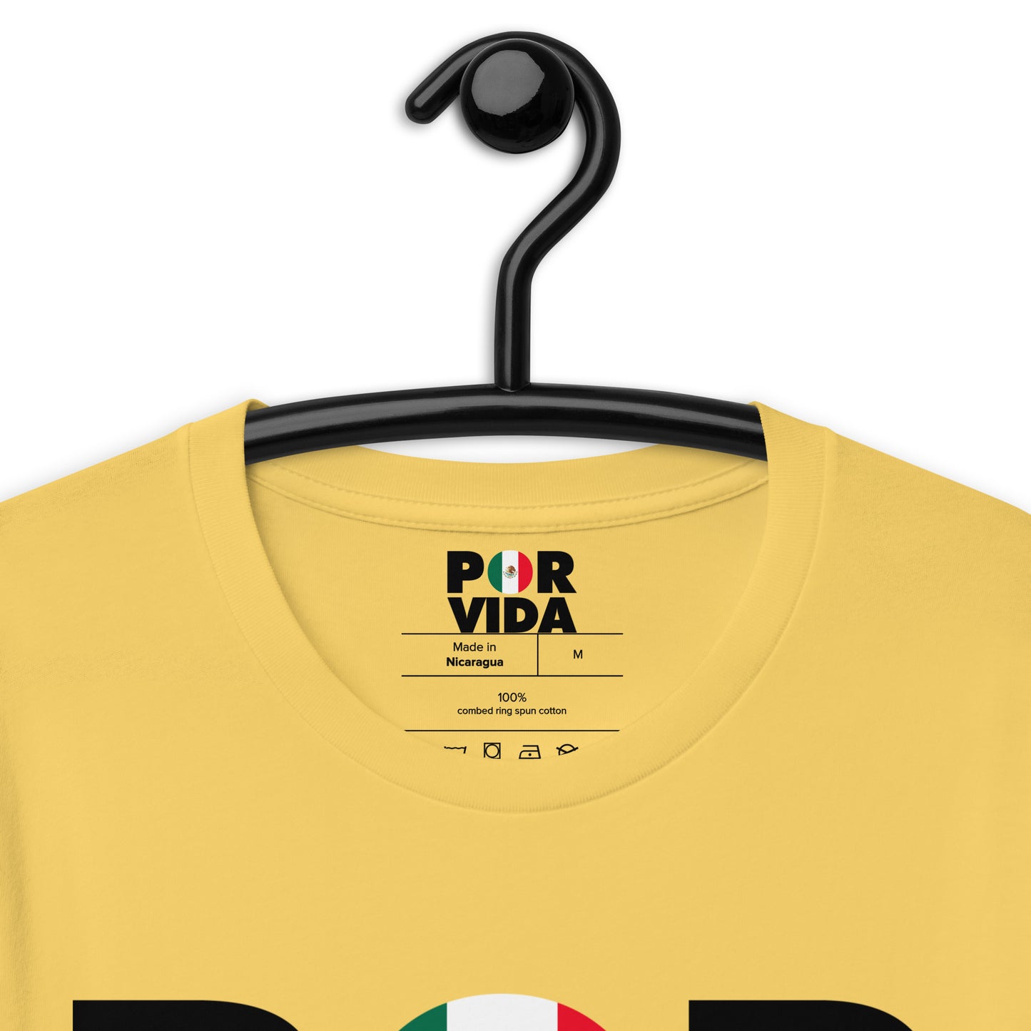 POR VIDA Mexico (Black Text) Unisex t-shirt