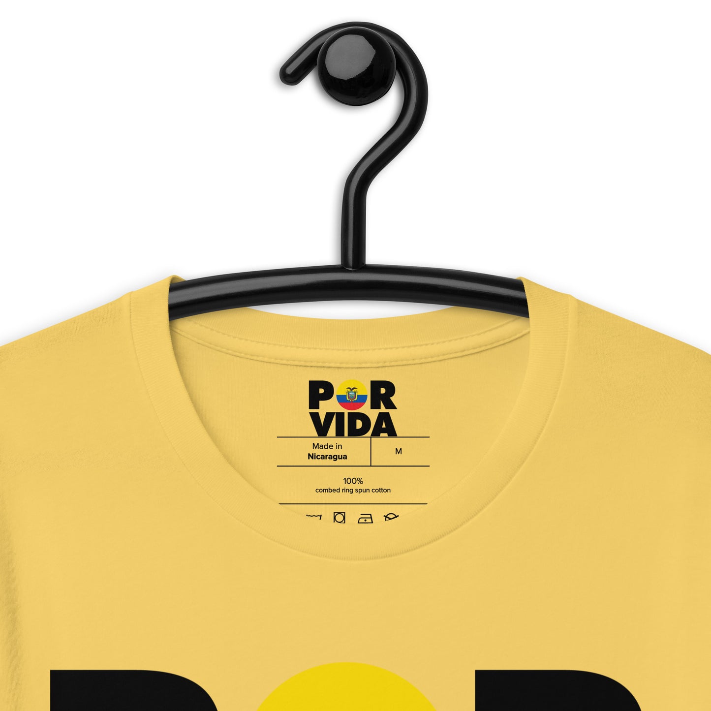 Ecuador POR VIDA (Black Text) Unisex t-shirt