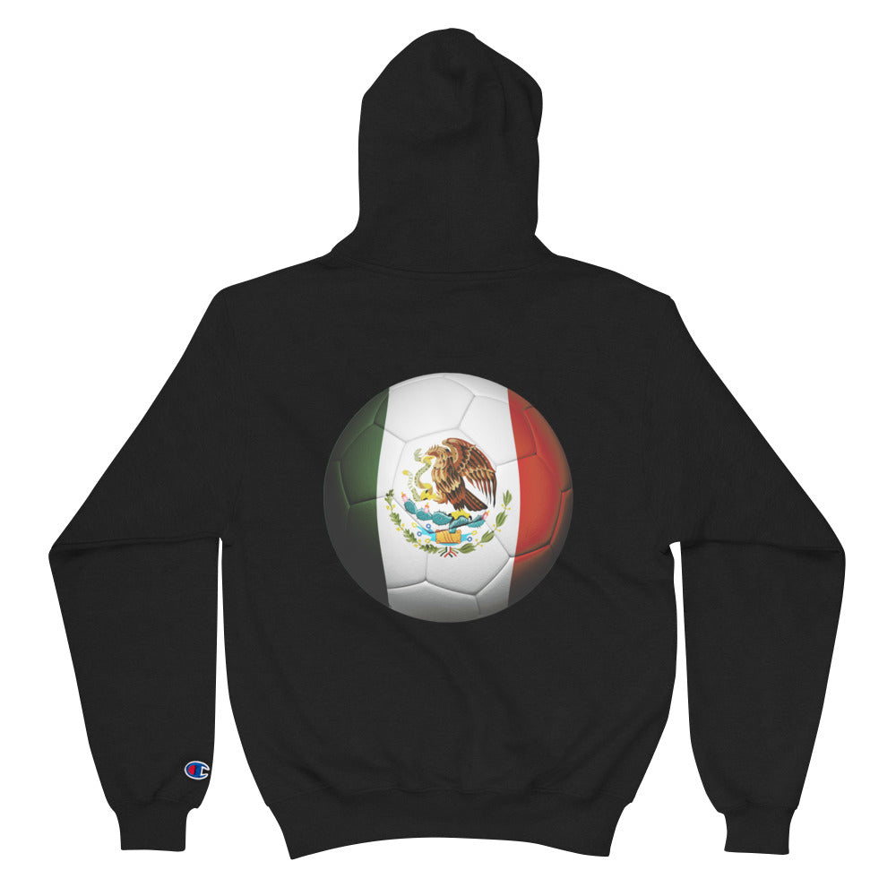 Mexico Futbol POR VIDA Ball Champion Hoodie black Por Vida