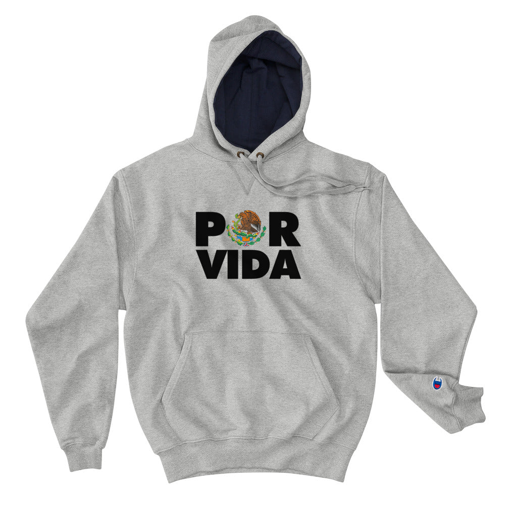 Mexico Futbol POR VIDA Ball Champion Hoodie (gray)