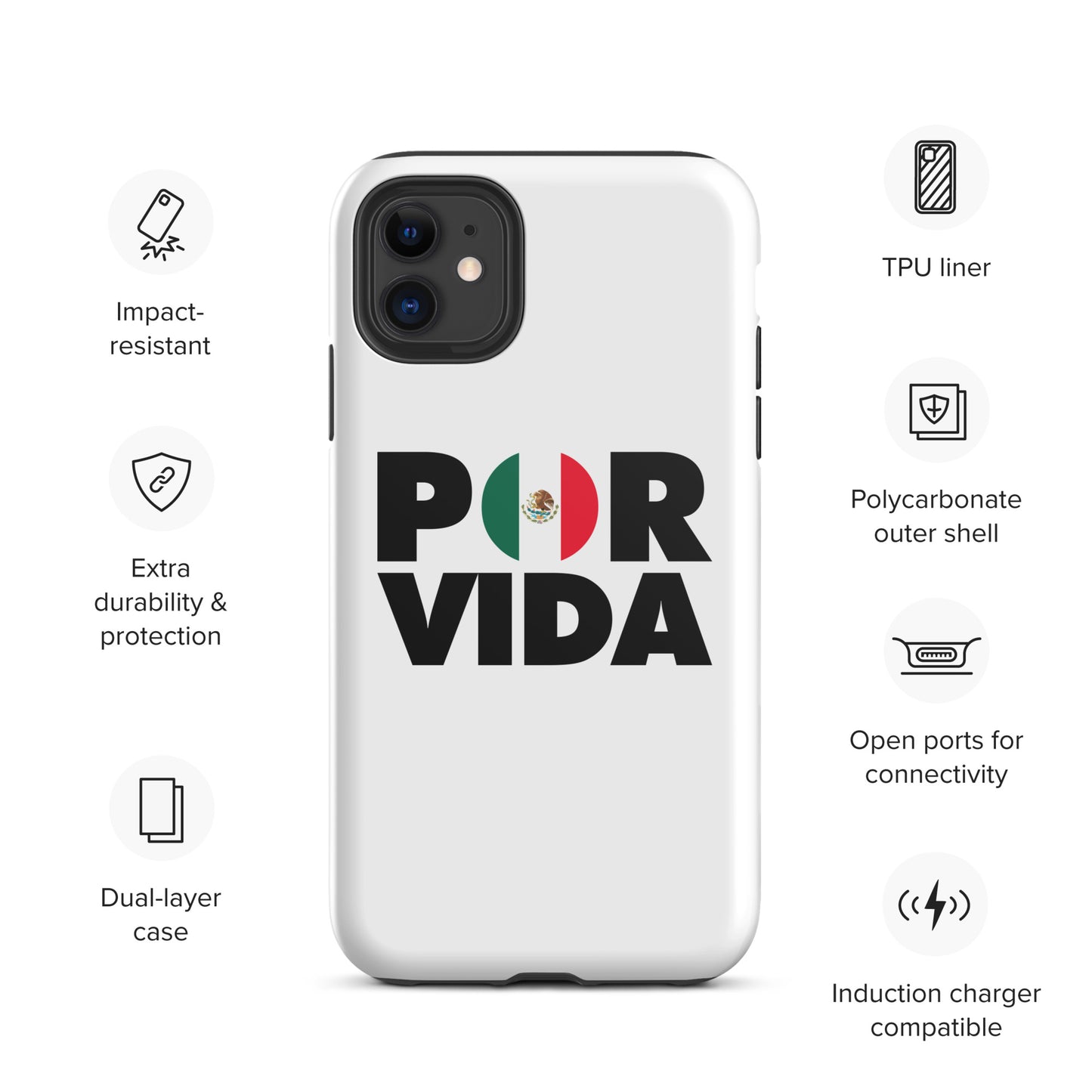 MEXICO POR VIDA Tough iPhone case