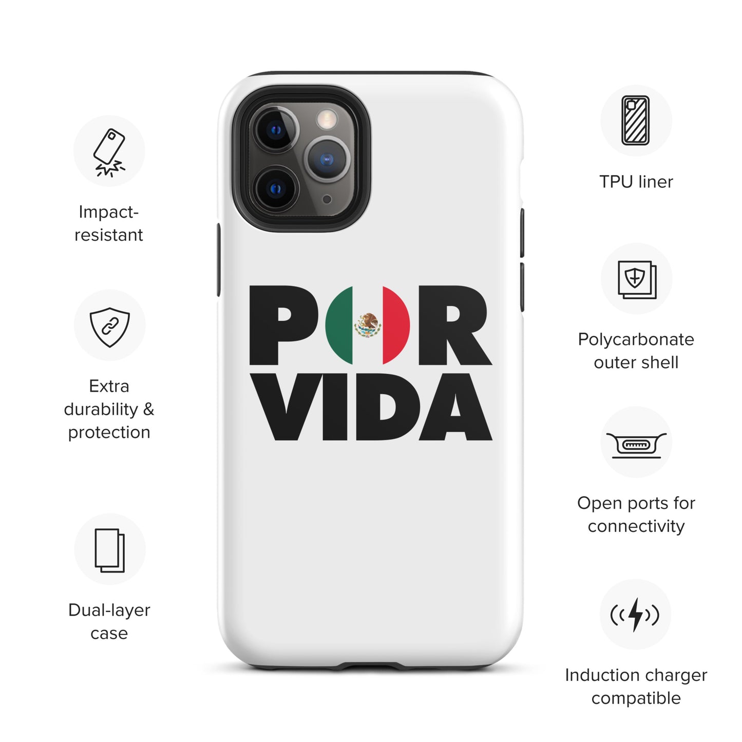 MEXICO POR VIDA Tough iPhone case