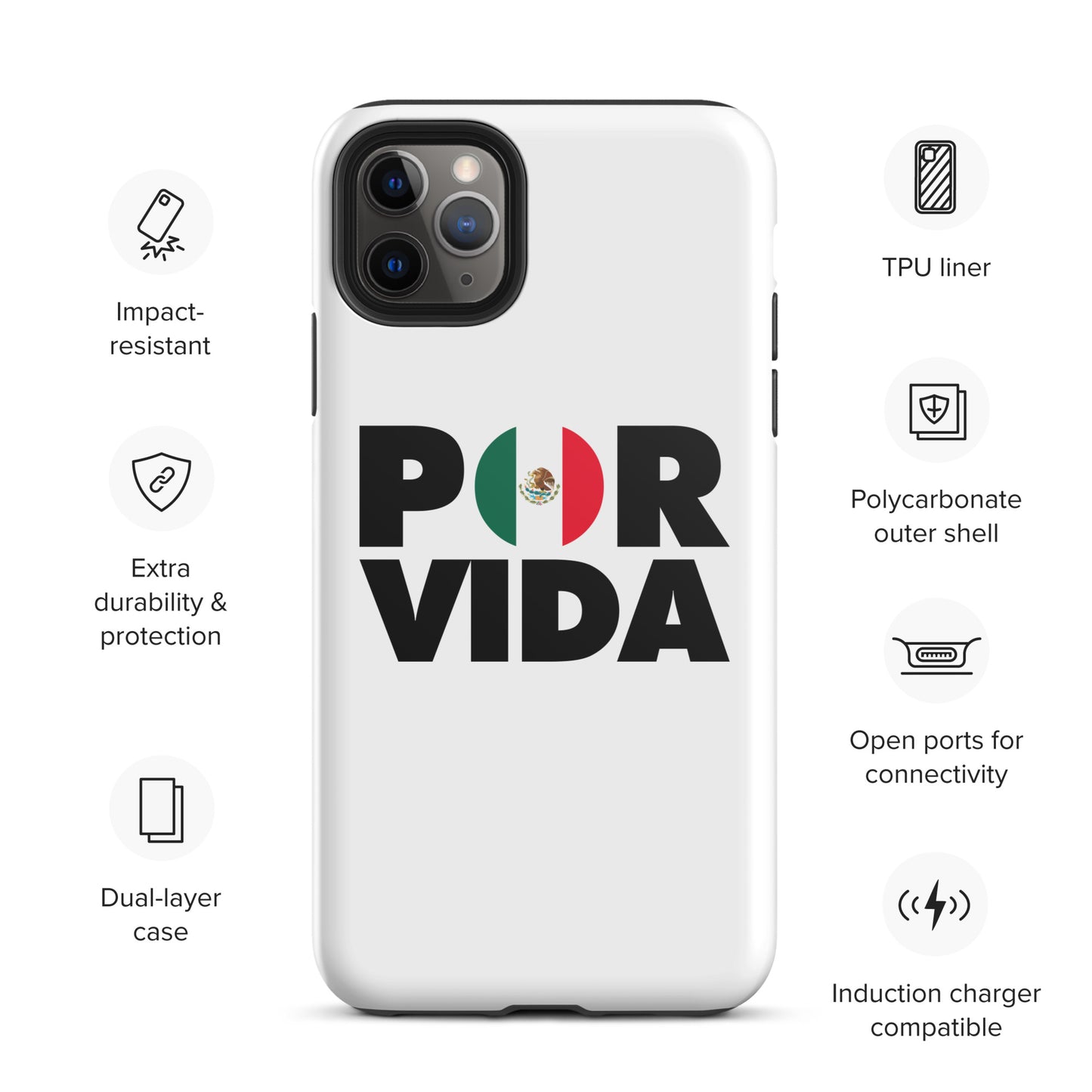 MEXICO POR VIDA Tough iPhone case