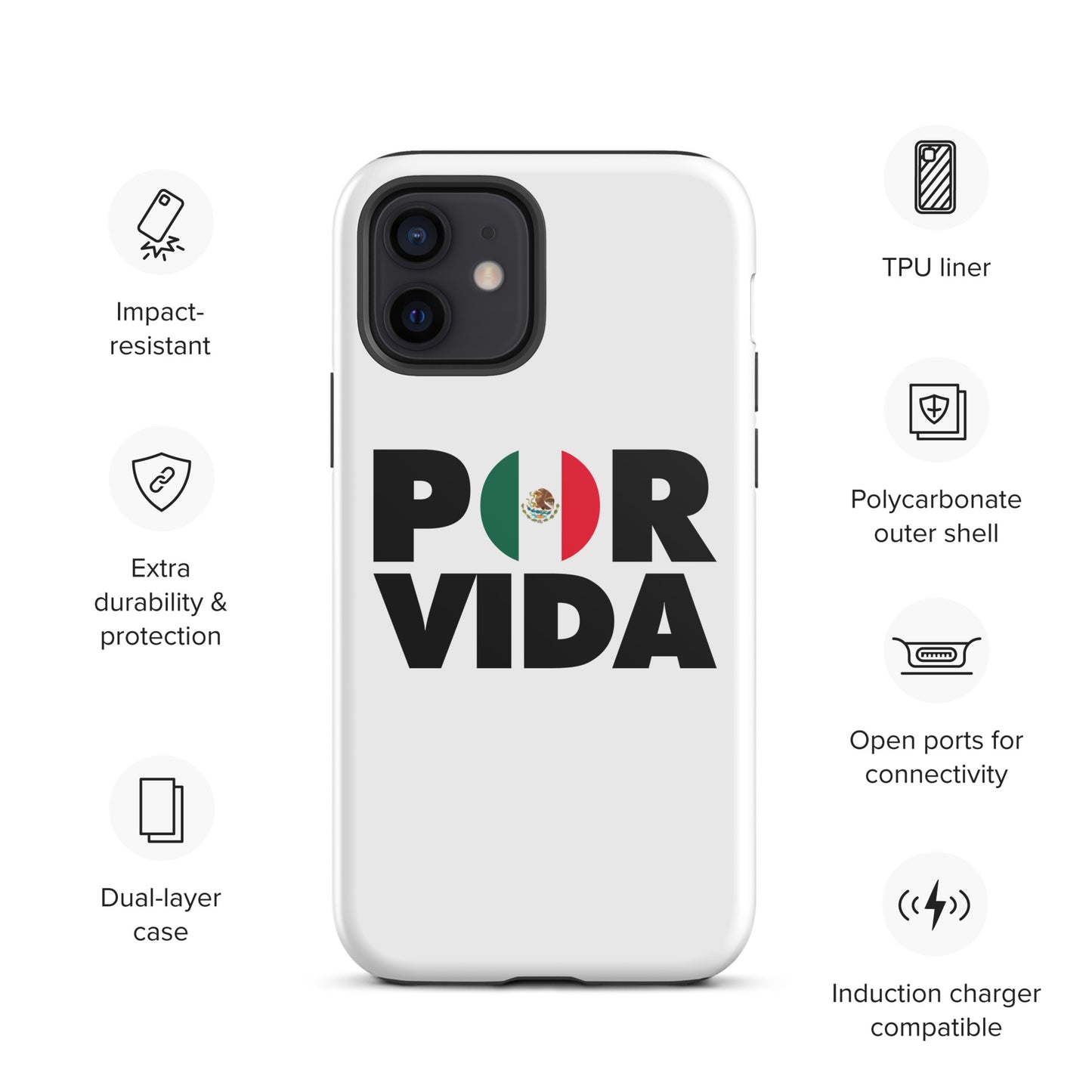 MEXICO POR VIDA Tough iPhone case