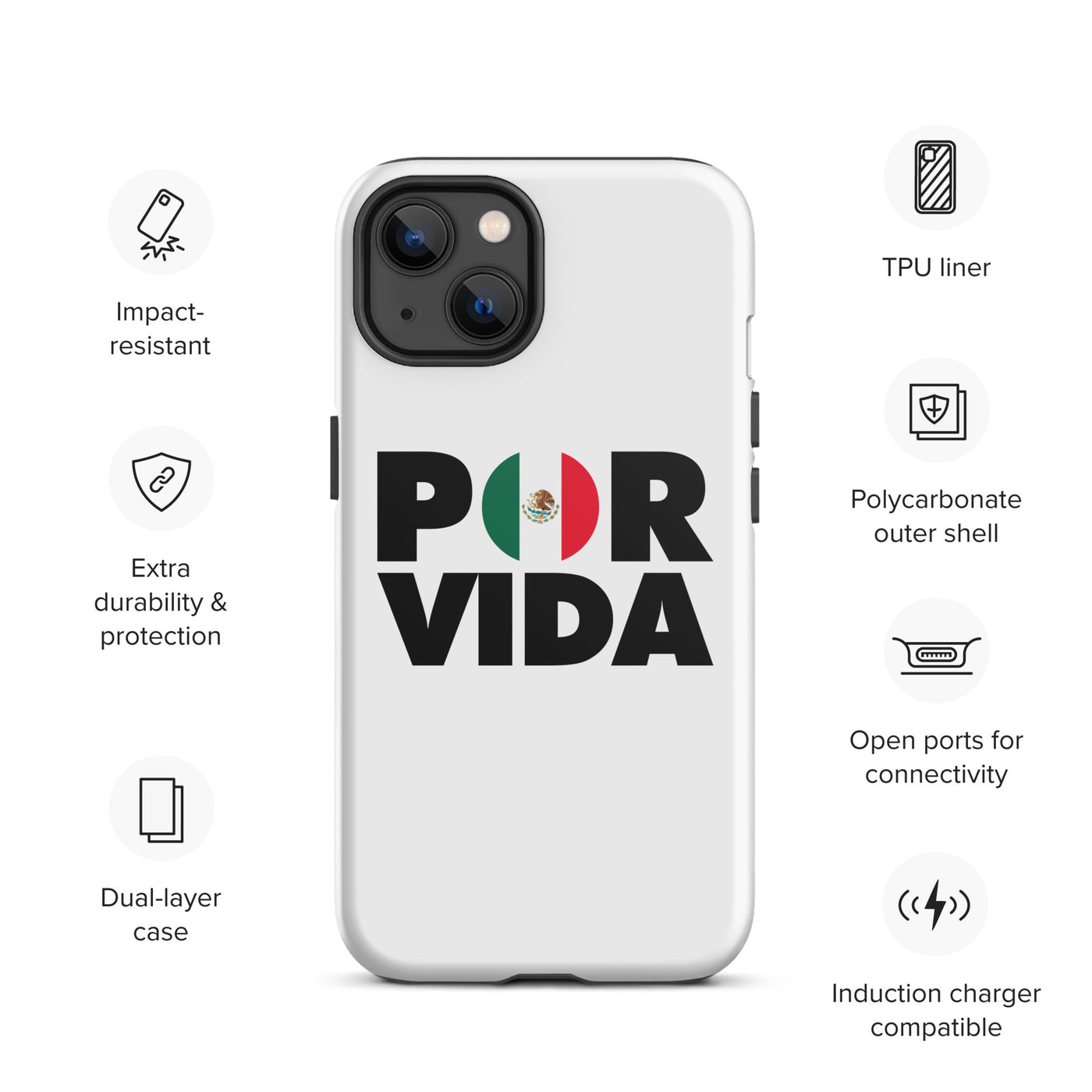 MEXICO POR VIDA Tough iPhone case