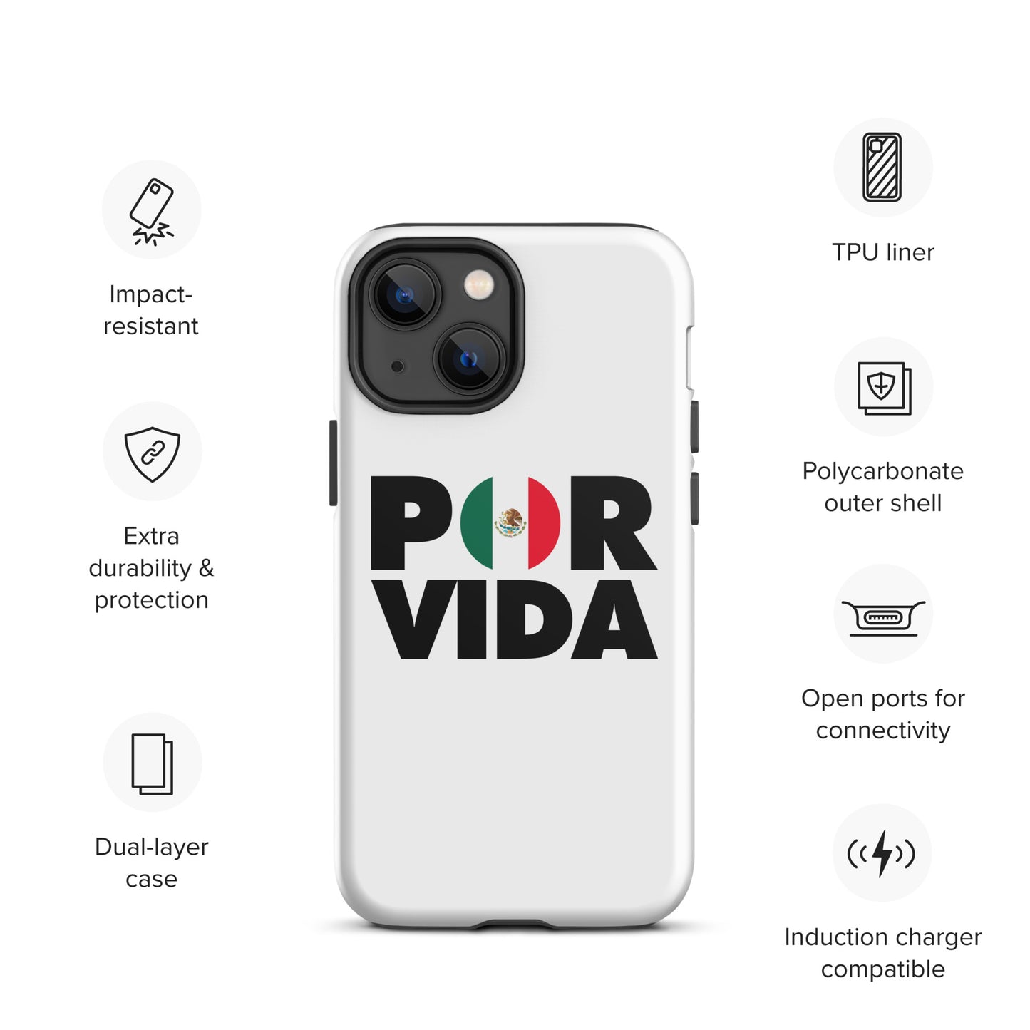 MEXICO POR VIDA Tough iPhone case