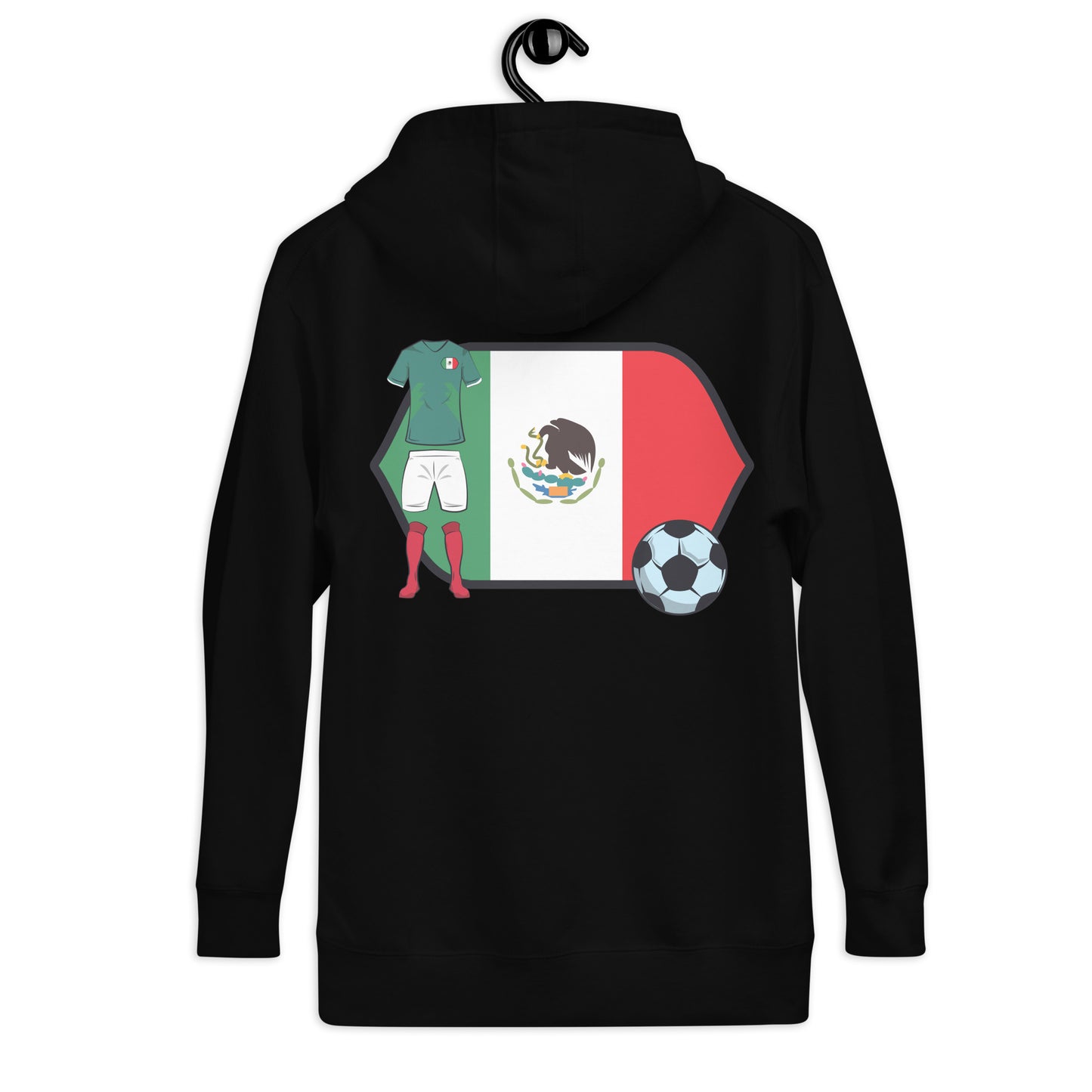 POR VIDA Mexico Futbol Logo Unisex Hoodie