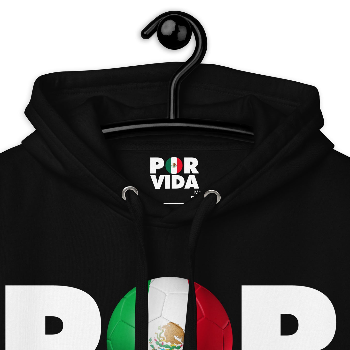 POR VIDA Mexico Futbol Logo Unisex Hoodie