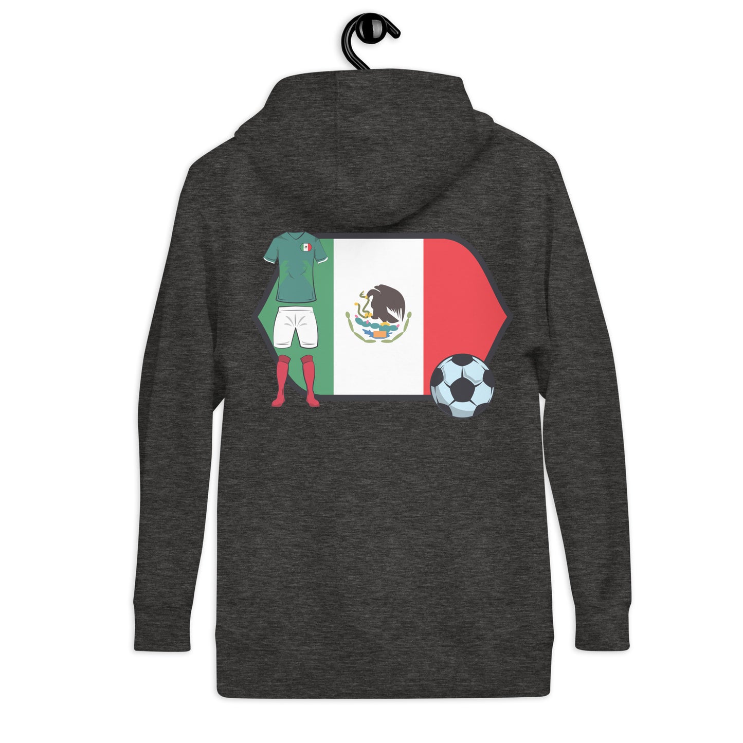 POR VIDA Mexico Futbol Logo Unisex Hoodie