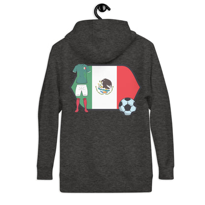 POR VIDA Mexico Futbol Logo Unisex Hoodie