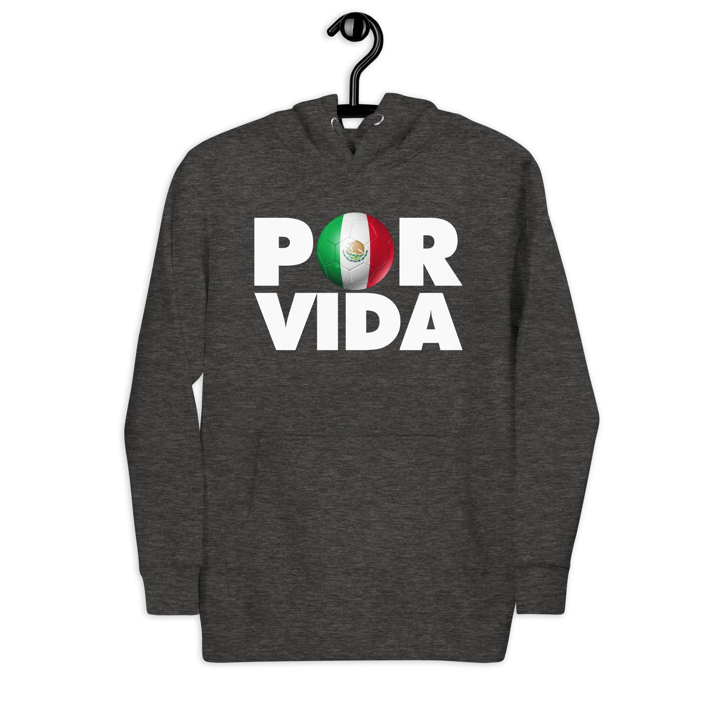 POR VIDA Mexico Futbol Logo Unisex Hoodie