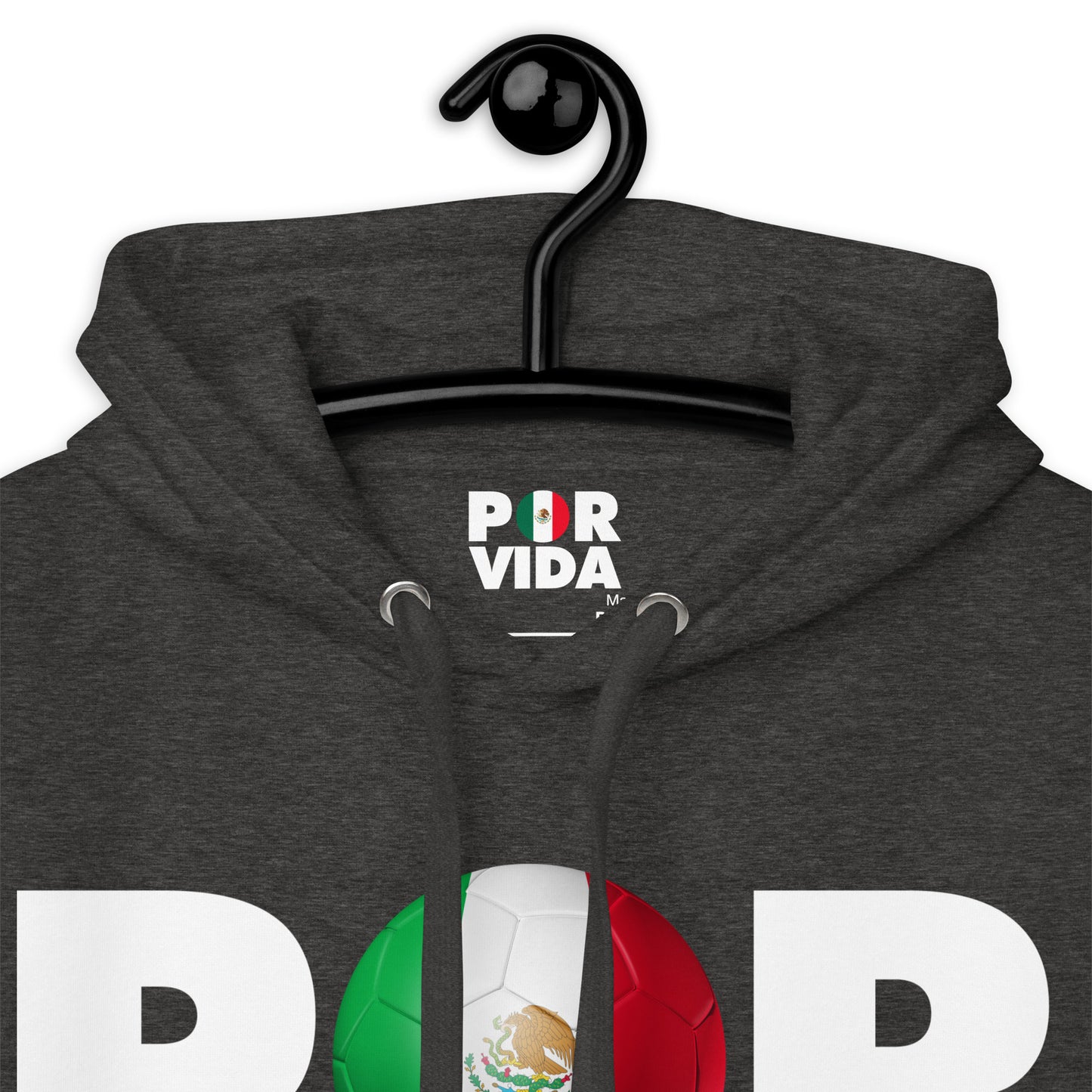 POR VIDA Mexico Futbol Logo Unisex Hoodie