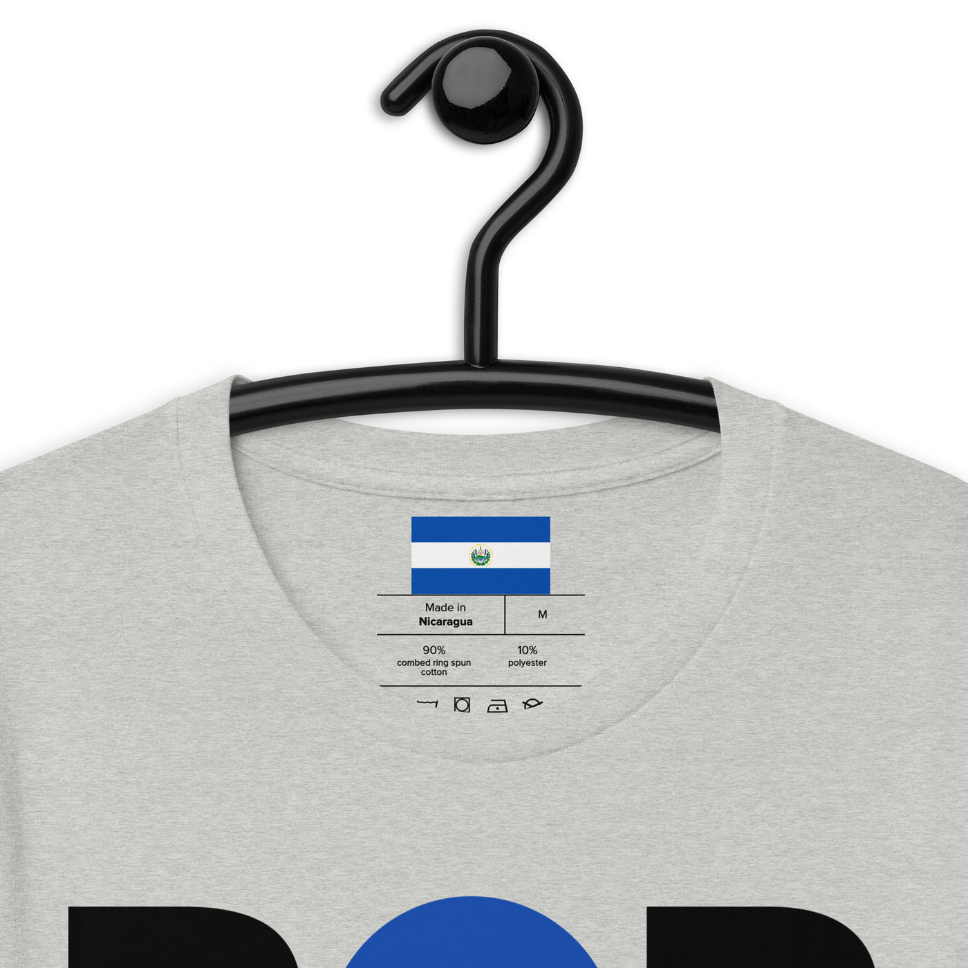 El Salvador POR VIDA (Black Text) Unisex t-shirt