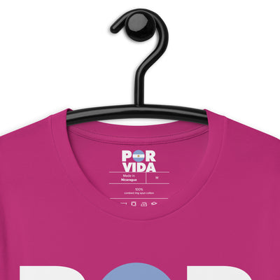 POR VIDA (Argentina - White Text) Unisex t-shirt