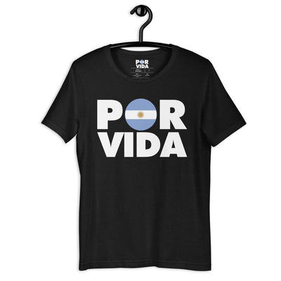 POR VIDA (Argentina - White Text) Unisex t-shirt