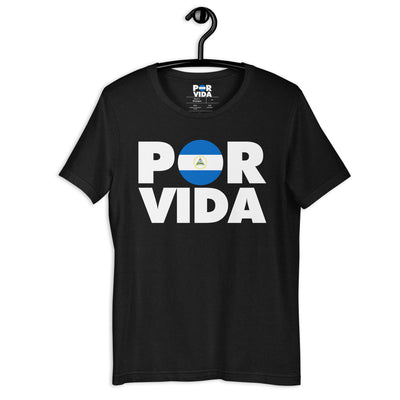 Nicaragua POR VIDA (White Text) Unisex t-shirt