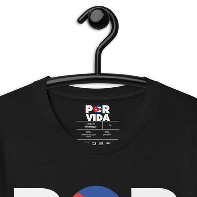 POR VIDA CUBA (White Text) Unisex t-shirt