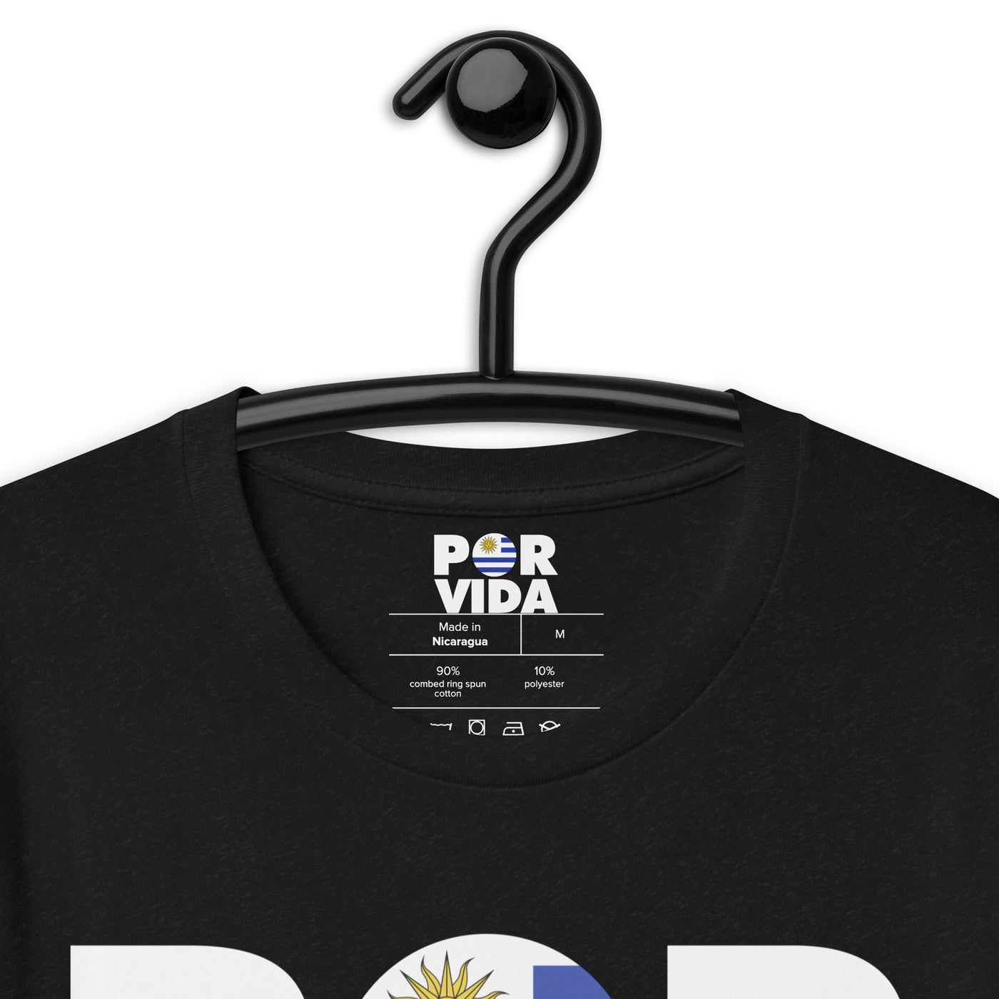 Uruguay POR VIDA (White Text) Unisex t-shirt