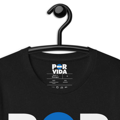 Nicaragua POR VIDA (White Text) Unisex t-shirt
