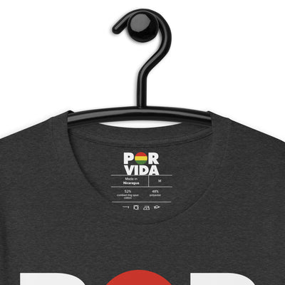 Bolivia POR VIDA (White Text) Unisex t-shirt