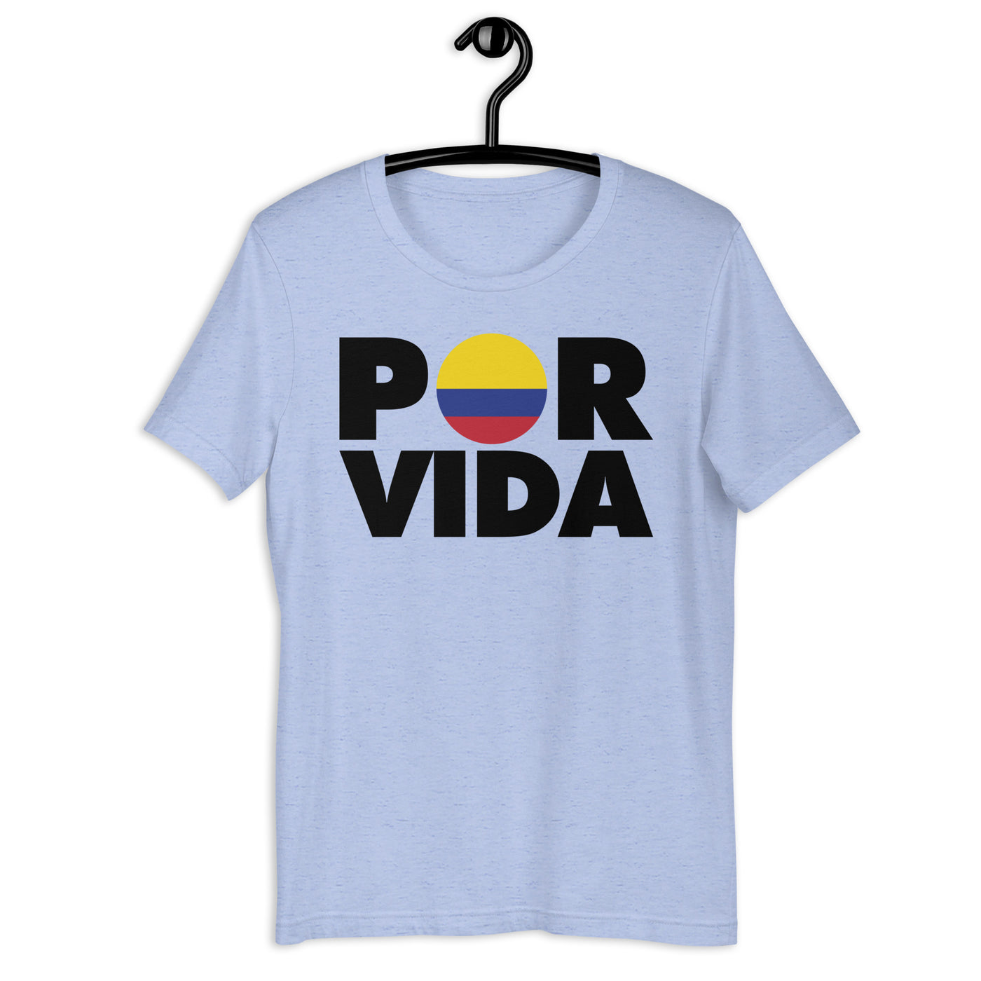 POR VIDA Colombia (Black Text) Unisex t-shirt
