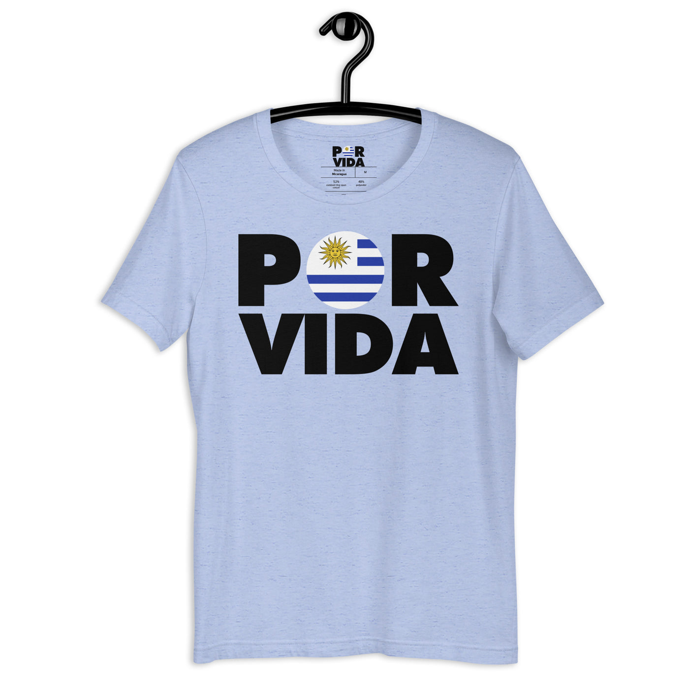 Uruguay POR VIDA (Black Text) Unisex t-shirt