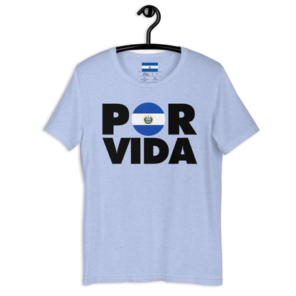 El Salvador POR VIDA (Black Text) Unisex t-shirt