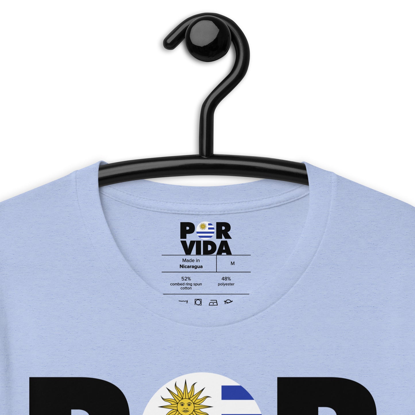 Uruguay POR VIDA (Black Text) Unisex t-shirt