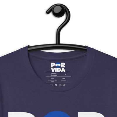 El Salvador POR VIDA (White Text) Unisex t-shirt